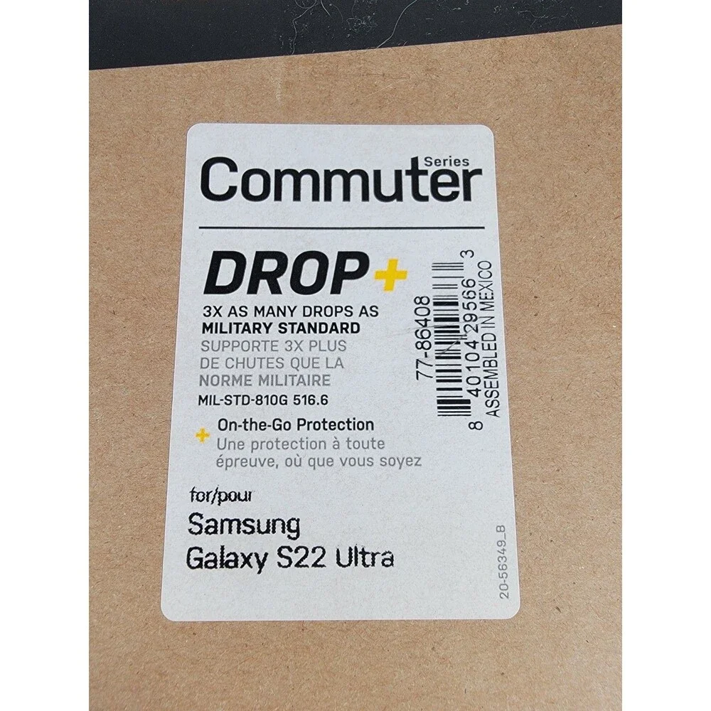 OtterBox Commuter Phone Case For Samsung Galaxy S22 Ultra - Black New Sealed Box